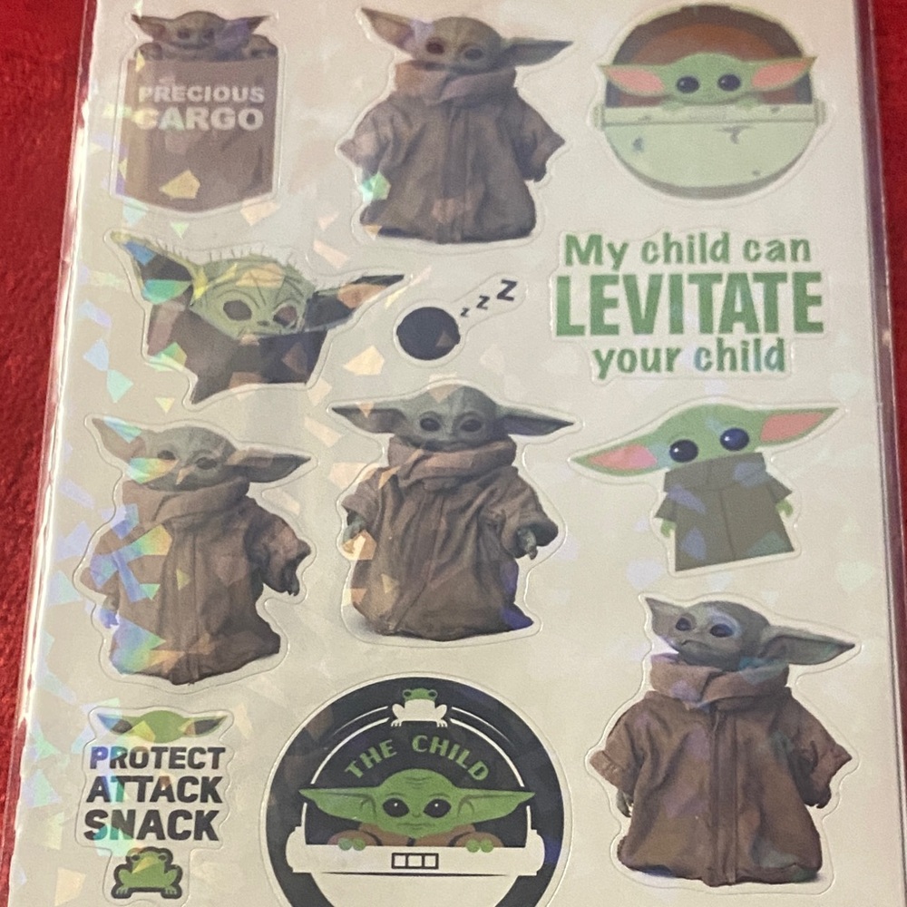 Star Wars Mandalorian Card Game and Sticker Set with Green and Black - Picture 10 of 12